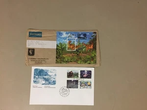 two PRE HISTORIC ANIMALS covers:New Zealand SS,Canada fdc w/four stamps - Picture 1 of 1