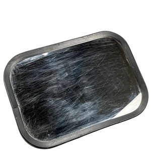 Vintage Ford Truck OEM Mirror Head Metal Rectangular Exterior Door 11x8 Inch - Foto 1 di 6
