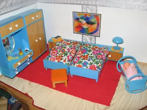 Schlafzimmer Vero-DDR für Puppenhaus-Puppenstube - Bild 1 von 3