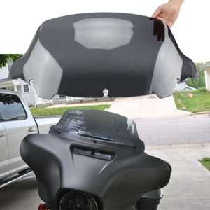 10.5" Smoke Windshield Windscreen for Harley Electra Street Glide Ultra 2014 + - Picture 1 of 7