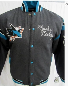 San Jose Sharks Men's Size X-Large Reversible Jacket B1 976 - Picture 1 of 3