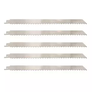 Stainless Steel Reciprocating Saw Blades for Meat 3TPI Big Tooth 12 5 Pack - Picture 1 of 6