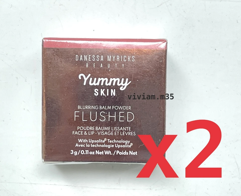 Danessa Myricks Yummy Skin Blurring Balm Powder Flushed Rose N Brunch 2 x 3g