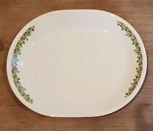 Vintage Corelle Corning Serving Platter 12"x10" Oval Crazy Daisy Spring Blossom - Picture 1 of 4