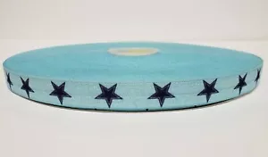 FOE, Dallas Cowboys Star, blu pieghevole elastico 5/8" da cortile NUOVO - Foto 1 di 1