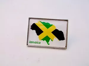JAMAIKA JAMAIKANISCHE FLAGGE KARTE ANSTECKNADEL ABZEICHEN KRAWATTENNADEL GESCHENK - Bild 1 von 3