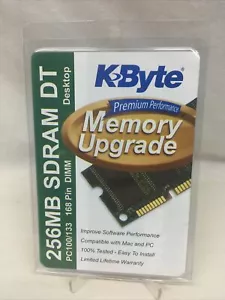 KBYTE 256MB SDRAM DT PC100/PC133 - 168 pin Memory Upgrade DIMM New - Picture 1 of 5