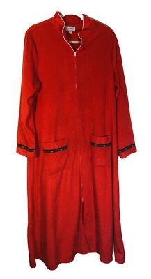 Bata Lanz Of Salzburg Grande Cremallera Frontal Roja Manga Larga Poli Cepillado Foto 1 de 4