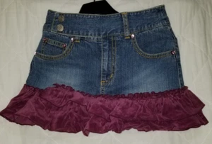 Mary Kate & Ashley Autumn Berry Denim Skort Size 8 - Picture 1 of 9