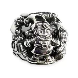 Retired Pandora SANTA'S ELVES Christmas Charm Presents Elf 791401 Bead - Picture 1 of 4