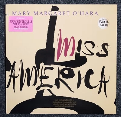 MARY MARGARET O'HARA Miss America EX 1989 Virgin USA promo hype stickers 91274-1 Foto 1 de 4