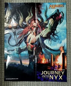 MTG Journey Into Nyx Rival the Gods Spieltag Promo Store 2-seitiges Poster 28 x 22 - Bild 1 von 7