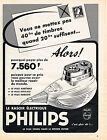 PUBLICITE ADVERTISING 084  1958   PHILIPS  rasoir éléctrique
