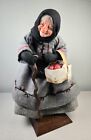 Simpich Old Peasant Lady Woman Doll Peddler - Signed by Jan - Unmarked on Bottom