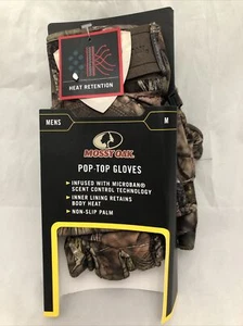 Guantes de tiro Mossy Oak Break Up Country para hombre medianos pop-top control de olor - Imagen 1 de 4