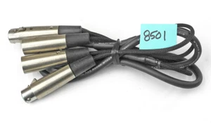 Quality 5 Foot 1 In/1 Out Balanced XLR Male/Female Patch / Extension Snake. CG - Picture 1 of 1