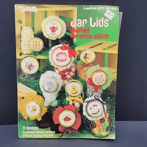 Various Charted Cross Stitch Patterns for Jar Lids Leaflet 211 Lorenzo Petroff - Picture 1 of 12