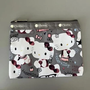 Lesportsac Gray Hello Kitty 1zipper Pouch NWOT - Picture 1 of 3