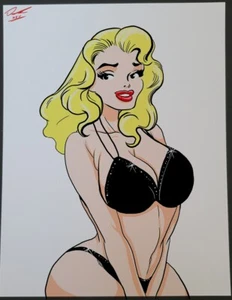 Daisy Mae PinUp Color Illustration Art Print 8.5x11 by Keyeske TAS-S2-07 - Picture 1 of 8