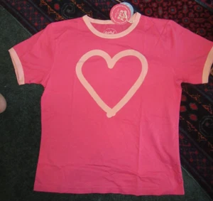 NWT!! LIFE IS GOOD "GOOD KIDS" S/S RINGER TEE. ...HEART ICON". (XL-12-14) - Picture 1 of 2