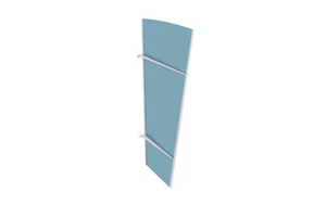 Gutta Seitenblende PT/XLW | Acryl | Satiniert Blau - Bild 1 von 2