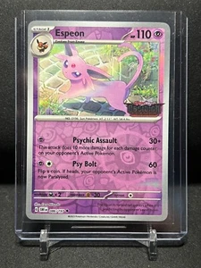 Espeon 086/197 Best Buy Promo Estampado Pokémon 2023 SV Obsidian Flames - Casi Nuevo - Imagen 1 de 2