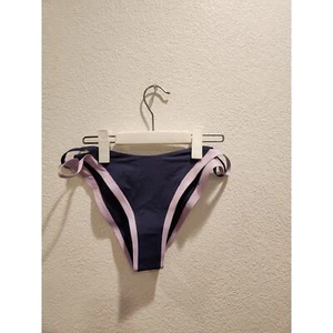 L*Space Bikini Bottom - Navy w/ Pink Trim, Size Large (NWT), Designer Swimwear - Picture 1 of 2