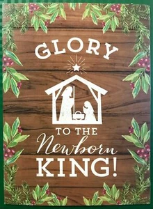Weihnachtsfeiertagsgruß "GLORY TO THE NEWBORN KING!" 20 Karten & Umschläge - Bild 1 von 2