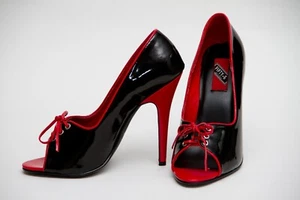 Sexy Highheels Pumps Peeptoe Lack wie Pleaser Seduce-216 Gr 38 Sammler Fetisch - Bild 1 von 8