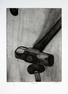 ARTURO MONTOTO Cuban signed limited edition original art print copper engraving - Picture 1 of 6