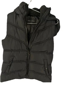 Aeropostale Puffer Vest Womens XS black - Picture 1 of 3
