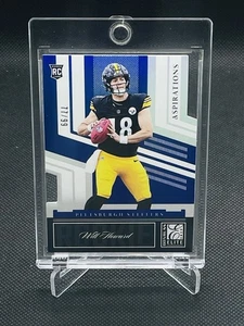 Donruss Elite Will Howard Blue Aspirations 2025 #/99 troquelado SP Steelers #33 - Imagen 1 de 2