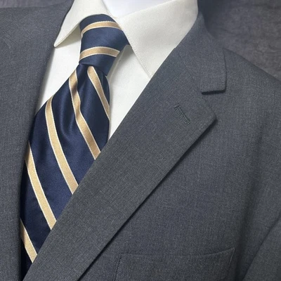 Abrigo Deportivo Saddlebred 54R Gris Movimiento Elastizado Blazer Traje Chaqueta Informal Clásico Foto 1 de 4