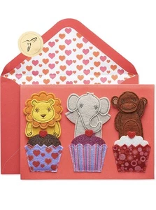 Papyrus Valentine's Day Card for Kids (Animals) - Picture 1 of 3