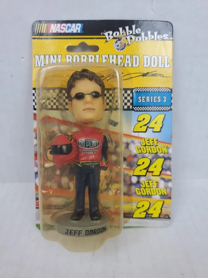 2003 NASCAR Bobble Dobbles Mini Bobblehead Doll Series 3 Jeff Gordon