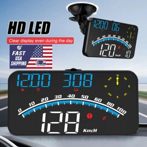 5" Digital Speedometer GPS Car HUD Head Up Display MPH Overspeed Alarm Universal - Bild 1 von 12