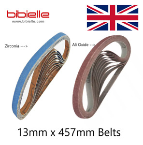 🏆 13x457mm Zirconia Sanding Belts Highest Quality Power File Sander 13 x 457mm