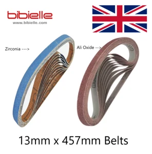 🏆 13x457mm Zirc/alox Sanding Belts Highest Quality Power File Sander 13 x 457mm - Picture 1 of 3