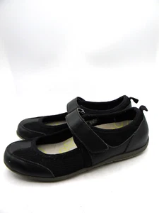 Vionic AILIE Black Leather & Mesh Mary Janes Orthotic Flats Size EU 37.5 US 6.5 - Picture 1 of 12
