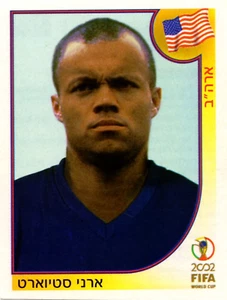 Vintage Rare 2002 Panini World Cup Earnie Stewart Sticker Hebrew Israel Edition - Picture 1 of 2