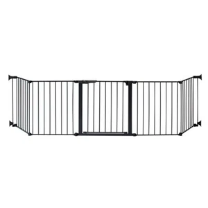 Kidco Auto Close HearthGate Pet Gate Black 126"x31" G3111 - Picture 1 of 1