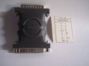 DB25 Serial Null Modem Adapter - DB25 Male/Female - Picture 1 of 1