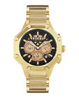 Versus Versace Herren Palestro Gold 45 mm Armband Mode Uhr