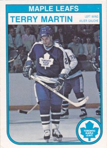 82/83 OPC...TERRY MARTIN...CARD # 329...MAPLE LEAFS...FREE COMBINED SHIPPING