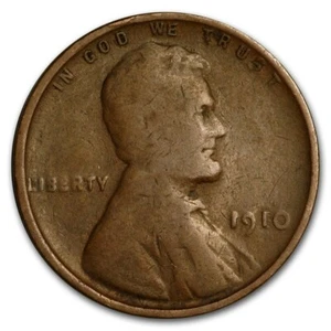 1910 P - Lincoln Wheat Penny - G/VG - Picture 1 of 2