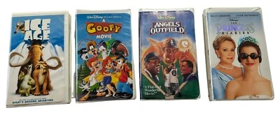 Disney Fox VHS Lot A Goofy Movie Angels In The Outfield Princess Diaries Ice Age — 第 1/2 张图片