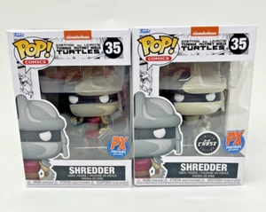 Funko Pop! Teenage Mutant Ninja Turtles: Shredder 35 Chase Px Exclusive SET - Picture 1 of 6