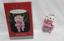 Hallmark Keepsake Ornaments Future Ballerina (1998 ) lil kitten in pink tutu