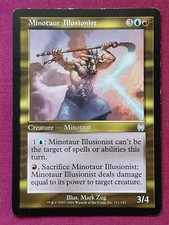 Magic The Gathering APOCALYPSE MINOTAUR ILLUSIONIST multi-coloured card MTG