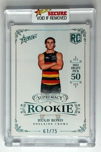 2023 AFL Select Supremacy Rookie - RPB50 Hugh Bond 61/75 cuervos Adelaida - Imagen 1 de 3